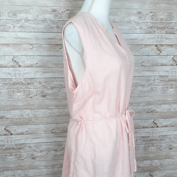 Style & Co Sleeveless Dress Tie Waist Pink 551 - Picture 4 of 8